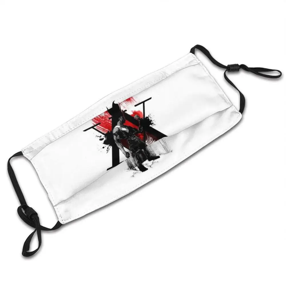 

Hunter Dark Path Reusable Face Mask , Adjustable Washable Replaceable Fashion Fase Masks Abstract Dark Monochrome Japanese Gon