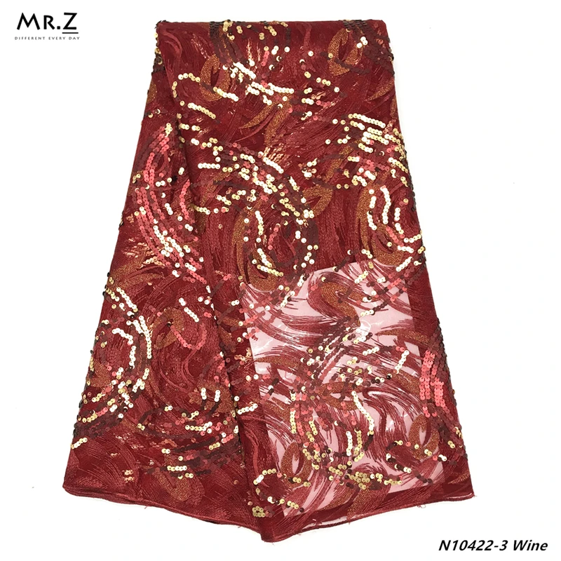 Mr. Z 2019 Африканский блестки кружево вышивка высокое качество Свадебный