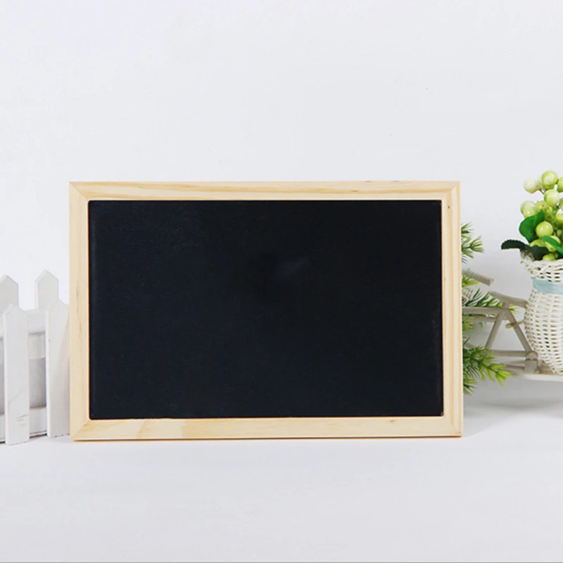 Двусторонняя деревянная доска рамка маленькая для письма сообщений украшение