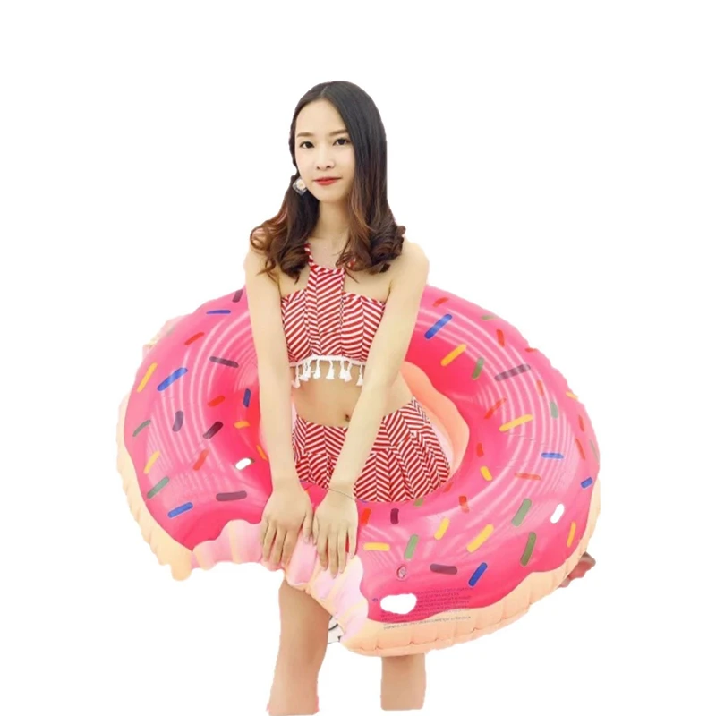 

Summer Seat Ring Toy Buoy Mattress Thickened PVC Summer Float Toy Circle Outdoor Activities Inflatable Donut Swimming Ring Pool