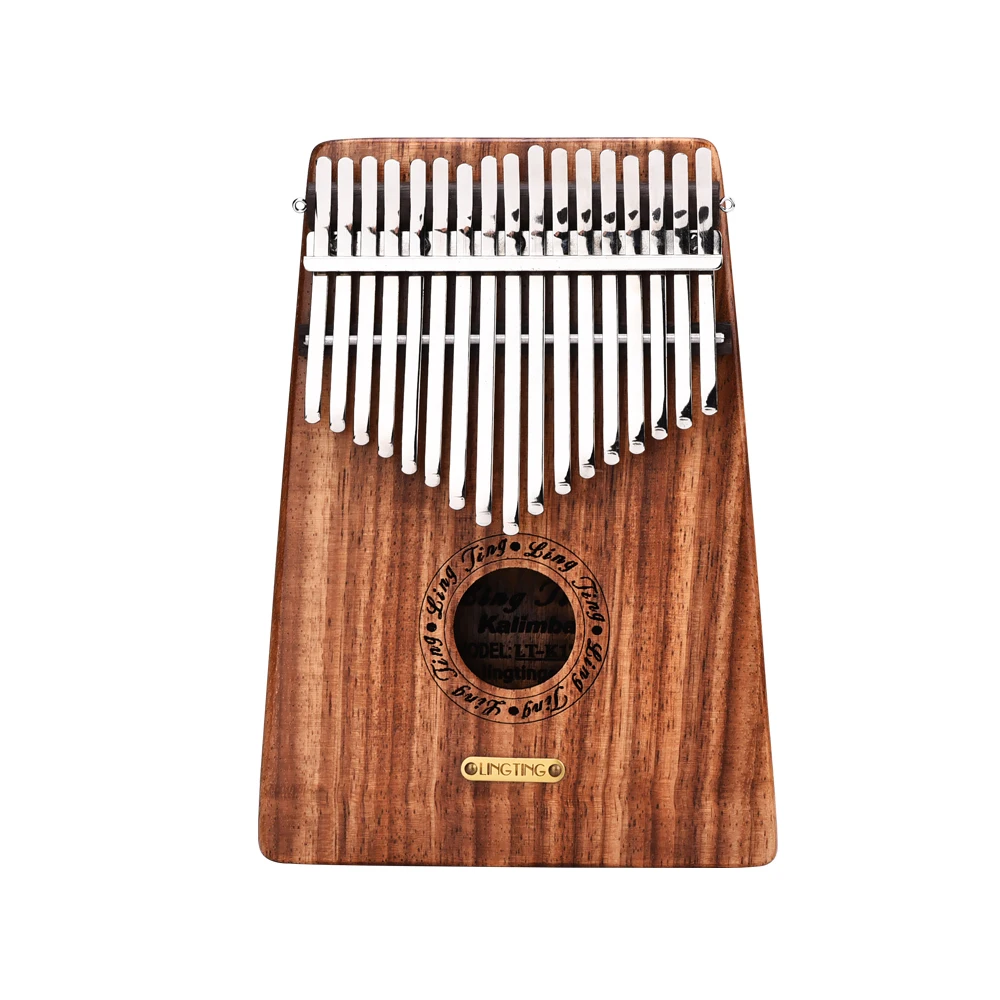 

LINGTING K17Y 17-key Portable Thumb Piano Kalimba Mbira Sandalwood Solid Wood with Storage Bag Carry Case Music Book Stickers