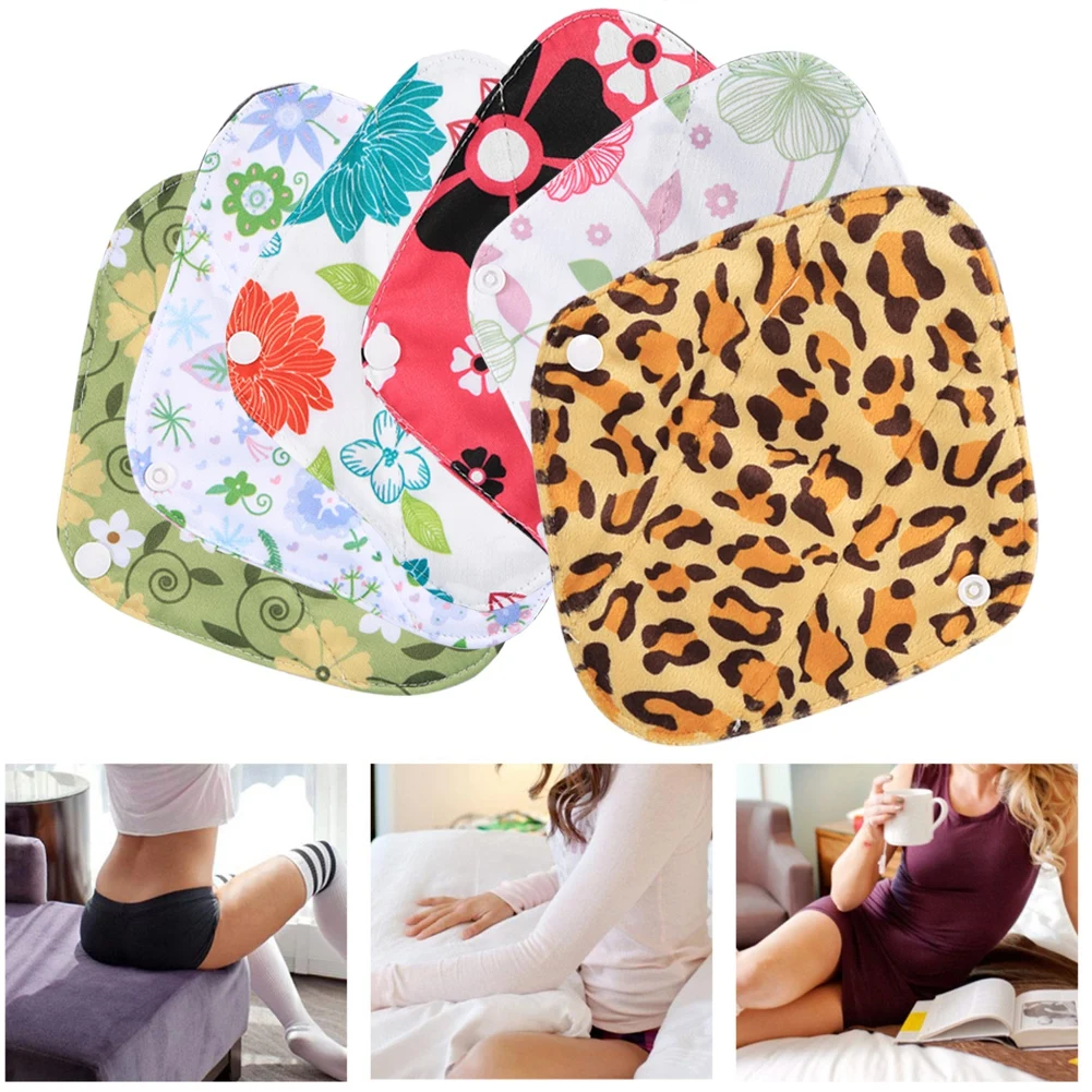 6 шт многоразовые менструальная чаша ткань санитарный Комплект салфеток из