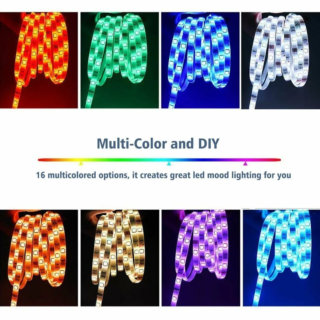 Светодиодная лента 10 м 3528 Smd Rgb 600 светодиодная Светильник та + ИК пульт ДУ с 44