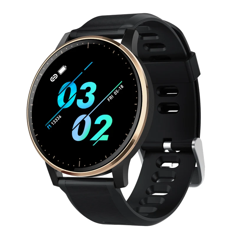 Longet Q20 спортивный Bluetooth умный Браслет ультратонкие модные часы с кровяным давлением пульсометр фитнес-трекер для мужчин - Цвет: black gold