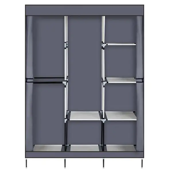 

71" Portable Closet Wardrobe Clothes Rack Storage Organizer with Shelf