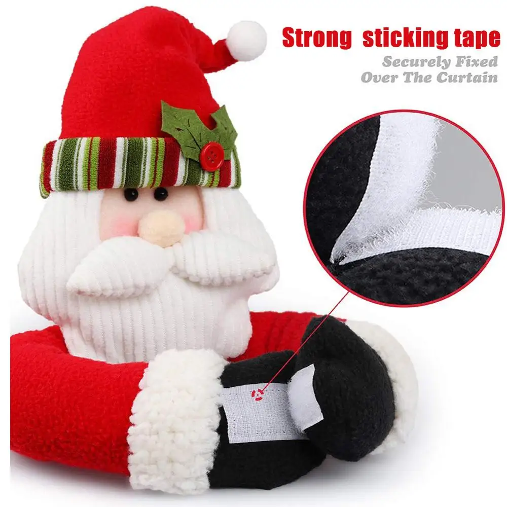 

Christmas Curtain Buckle Curtain Tieback Santa Snowman Elk Curtain Holdback Fastener Buckle Clamp Home Decoration Accessories
