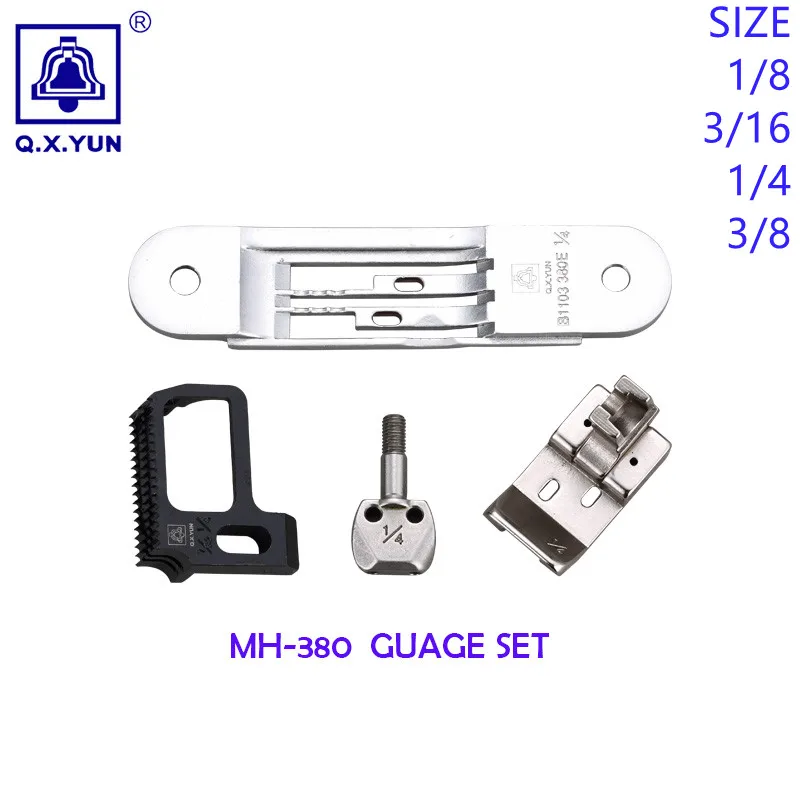

Q.X.YUN 380 Double Needle Lock Stitch Gauge Set For JUKI MH-380 Industrial Sewing Machine Complete Specification