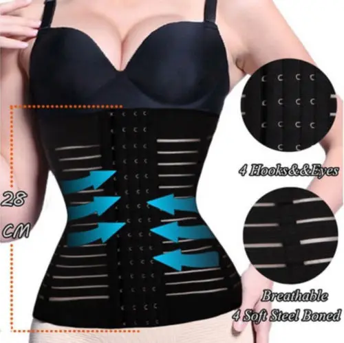 Breathable Shapewear Waist Tummy Girdle Belt Sport Body Shaper FourBuckle Corset | Женская одежда