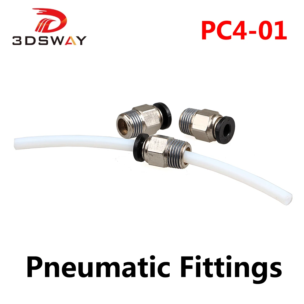 3DSWAY E3D V6 кормления адаптер питающая трубка прямой пуш ап PC4 01 фторопластовая