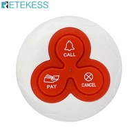 retekess t114 433mhz wireless call button bell pager transmitter for restaurant hospital bar hookah