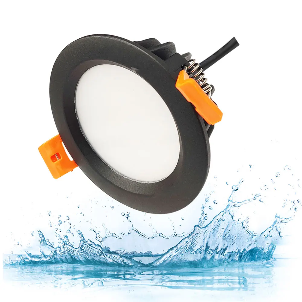 GD 4pc IP65 LED Downlight 7W 9W 12W 15W Waterproof LED DownLights AC220V 230V 240V Recessed Downlight LED Spot For Bathroom