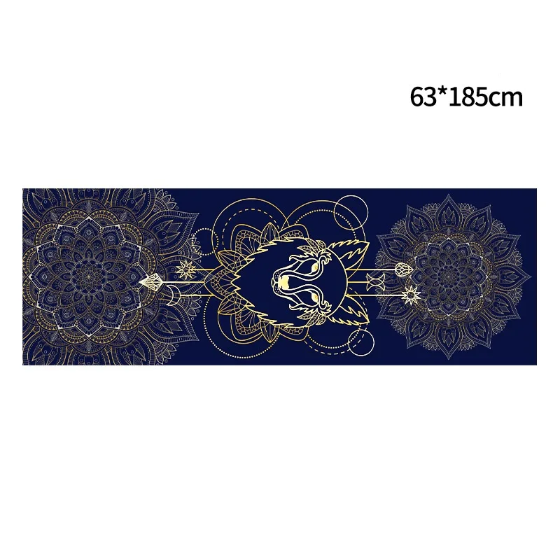 

Ultra-thin Folding Soft Printing Sweat-absorbent Yoga Mat Non-slip Cloth Towel Yoga Portable Travel Pad Pilates 183cm*68cm*0.1cm