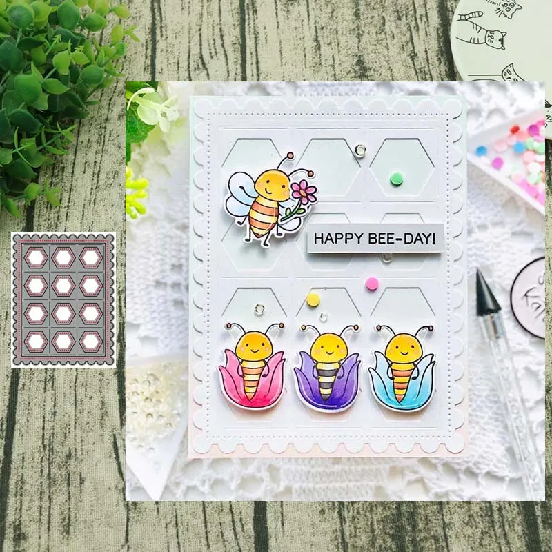 Металлические штампы для вырезания сотовая доска скрапбукинга бумаги ручной