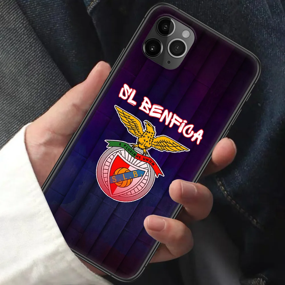 

Portugal Benfica Phone Case For Iphone 11 12 Mini PRO XR X XS MAX 6 6s 7 8 Plus 5 5s SE 2020 black Cell Silicone Bumper Pretty