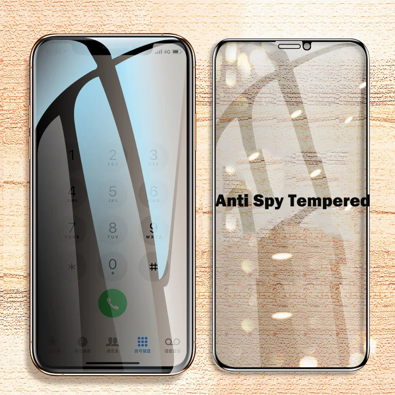 Защитное стекло для сохранения личной информации пленка для iPhone 11 pro XS Max X XR анти шпионское закаленное стекло для iPhone 6 6s 7 8 plus защитное стекло