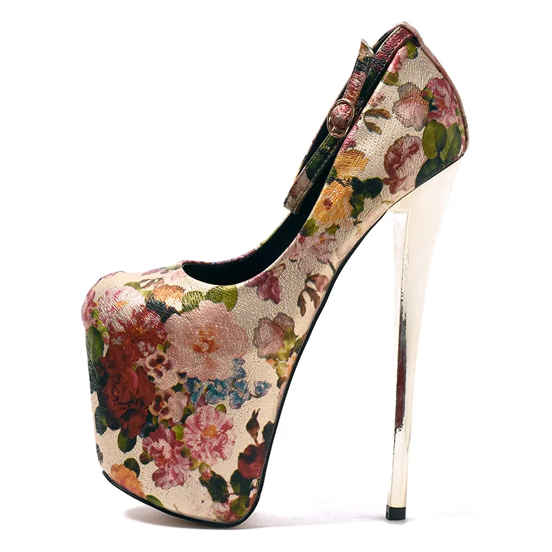 Принт в этническом стиле модные женские туфли на платформе Вечерние Клубные