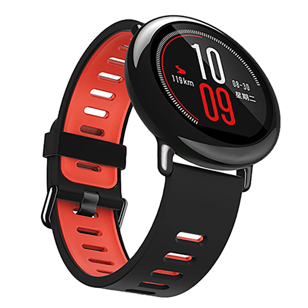 Ремешок силиконовый для смарт часов amazfit спортивный сменный Браслет Xiaomi Huami Amazfit