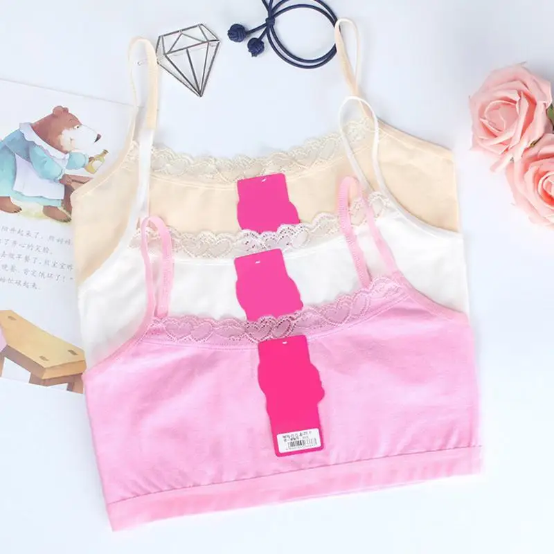 

Bra shoes girls young lace bra puberty soft cotton underwear training bra solid clothes