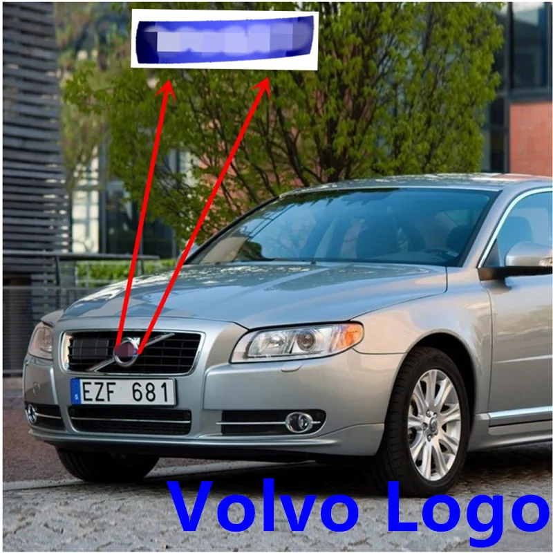 

Car Front Sign Front Bumper Grid Sign Label Logo for Volvo Xc60 S60 Xc70 Xc90 S40 V40 V60 Volvo Grille Blue Badge Metal Emblems