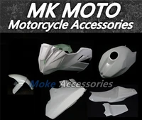 fiberglass racing full fairing kit for zx 10r 2011 2012 2013 2014 2015 motorcycles glossy white cowlings