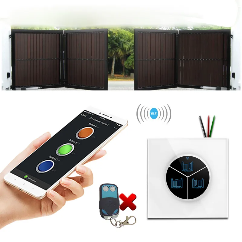 Timethinker WiFi переключатель Garag двери автомобиля гаража автоматический контроль