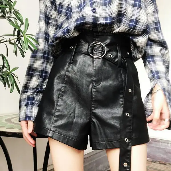 Новинка 2020 винтажные шорты женские новые Осенние с галстуком-бабочкой высокая