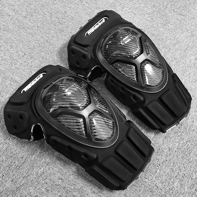 

Motorcycle Men Cycling Leg Protection Covers Leggings Anti Fall Knee Pads Summer Black Meias Ciclismo Bike Accessories