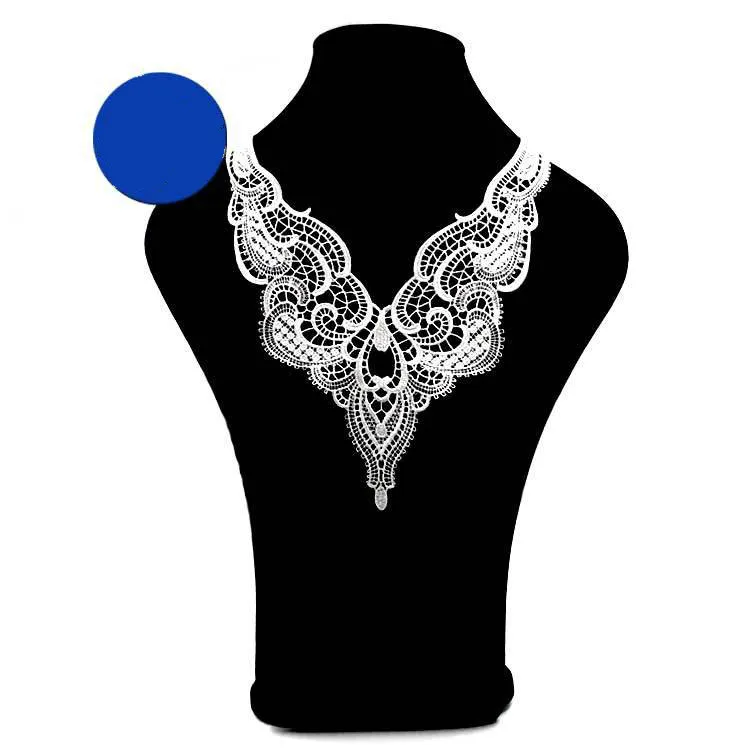 Вышивка с круглой горловиной для творчества искусственные Съемная воротники