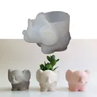 Новинка 2022 г., силиконовая форма сделай сам для эпоксидной смолы, объемные формы в виде слона, раковины, для хранения косметических яиц, для оптовой продажи