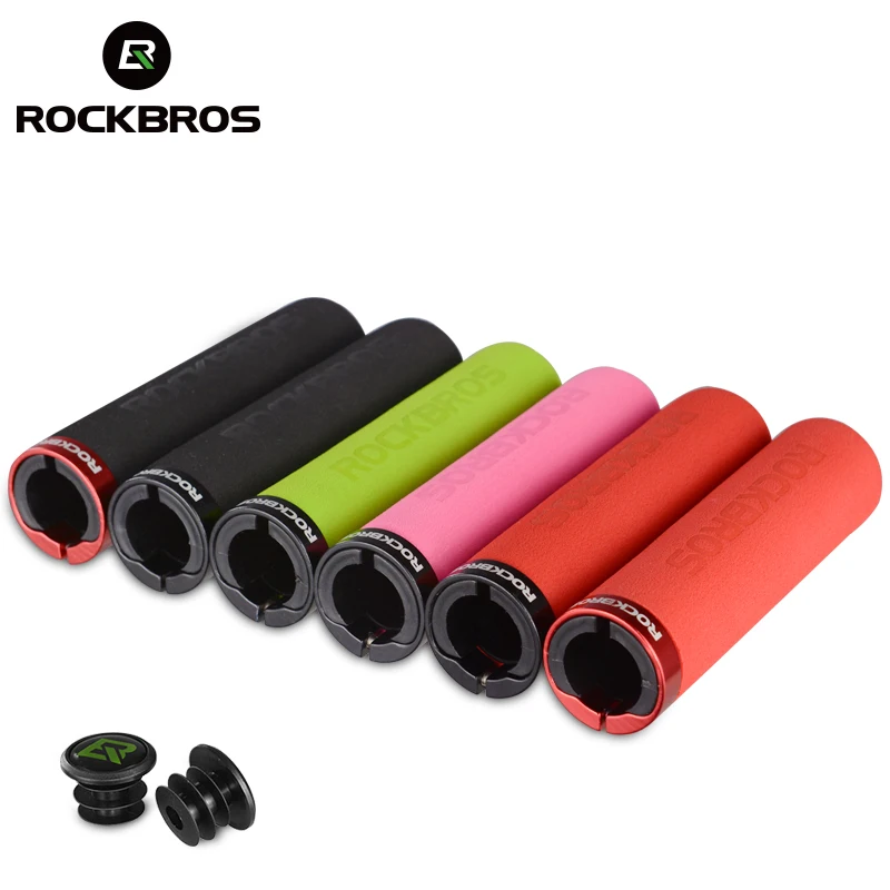 

ROCKBROS Mountain Bike Grips Bicycle Grips MTB Sponge Handlebar Grips Anti-skid Shock-absorbing Soft Bike Grips