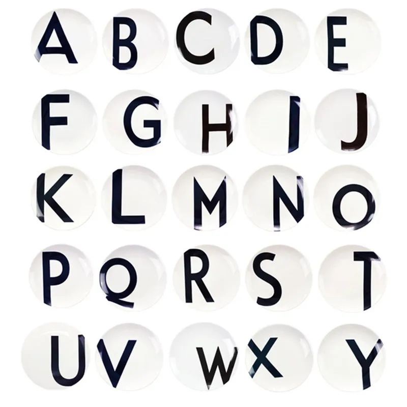 Diy буквы тарелки настенные декоративные Бесплатная комбинация поднос свадебное