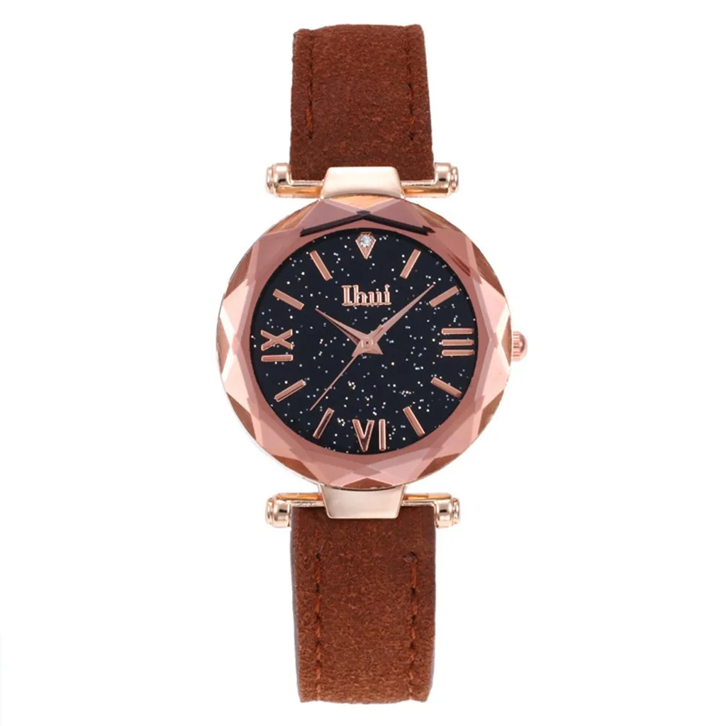 Reloj mujer наручные часы montres femmes унисекс со звездами маленькие точки матовые с