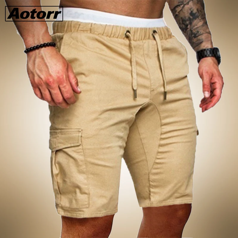 2020 Лидер продаж летние повседневные шорты мужские карго с несколькими карманами