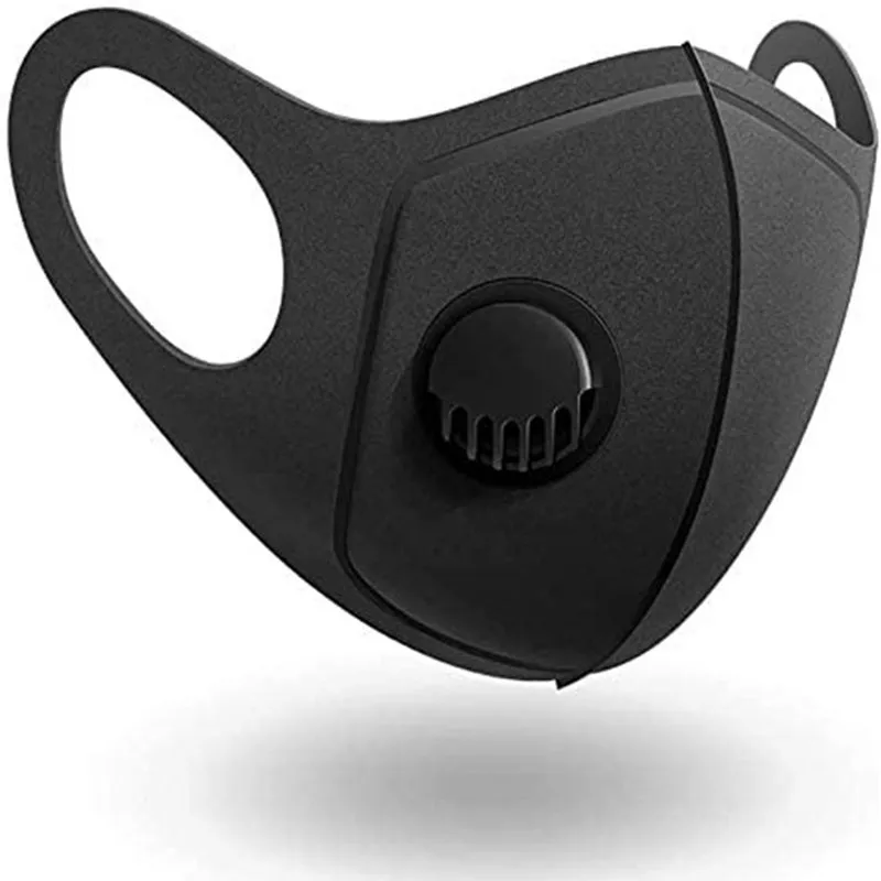 

15pcs/Pack Reusable Washable Earloop Mask 3d Adult Anti Air Pollution Valve Anti Dust Breathable Filter Face Mouth Masks Black