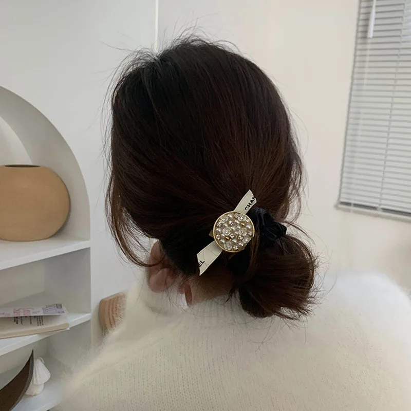 

Резинка для волос с узелком в виде бабочки Стразы, аксессуары для волос, головной убор, резинка для волос в Корейском стиле, суперэластичная ...
