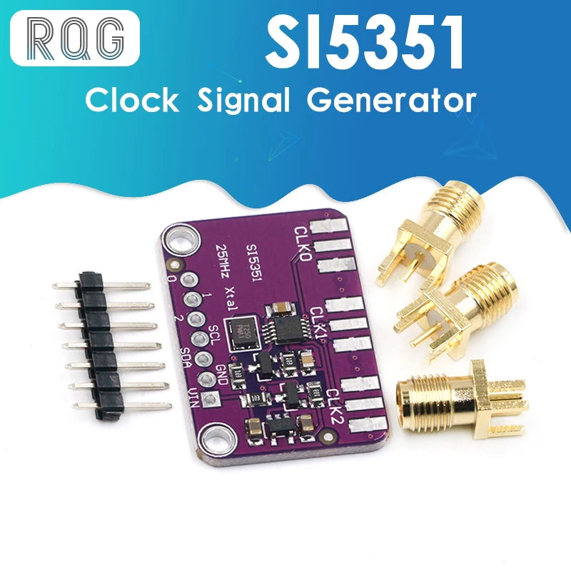 Настольная плата для генератора часов Si5351A Si5351 I2C 3 5 в постоянного тока Модульная