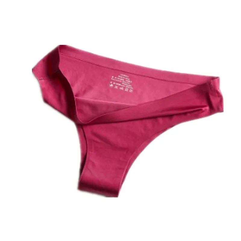 Женские однотонные стринги для йоги трусики бесшовные сексуальные женские с