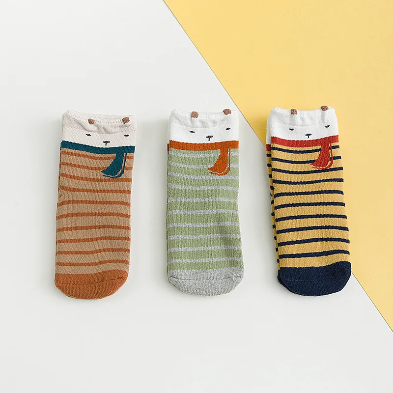 3 пар/упак. 100% хлопковые детские носки партия милые унисекс для девочек и
