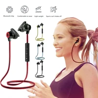 neck mounted earphone bluetooth compatible headset wireless earbuds strong bass sports headset stereo sound earbuds dropshipping