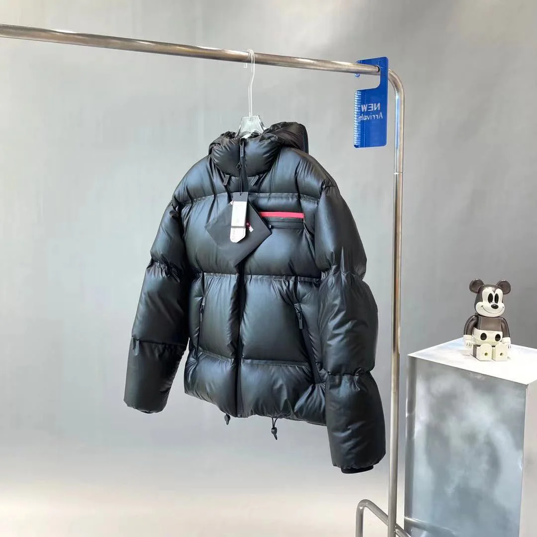 Мужской водонепроницаемый пуховик с капюшоном белый защитой от ветра Толстая