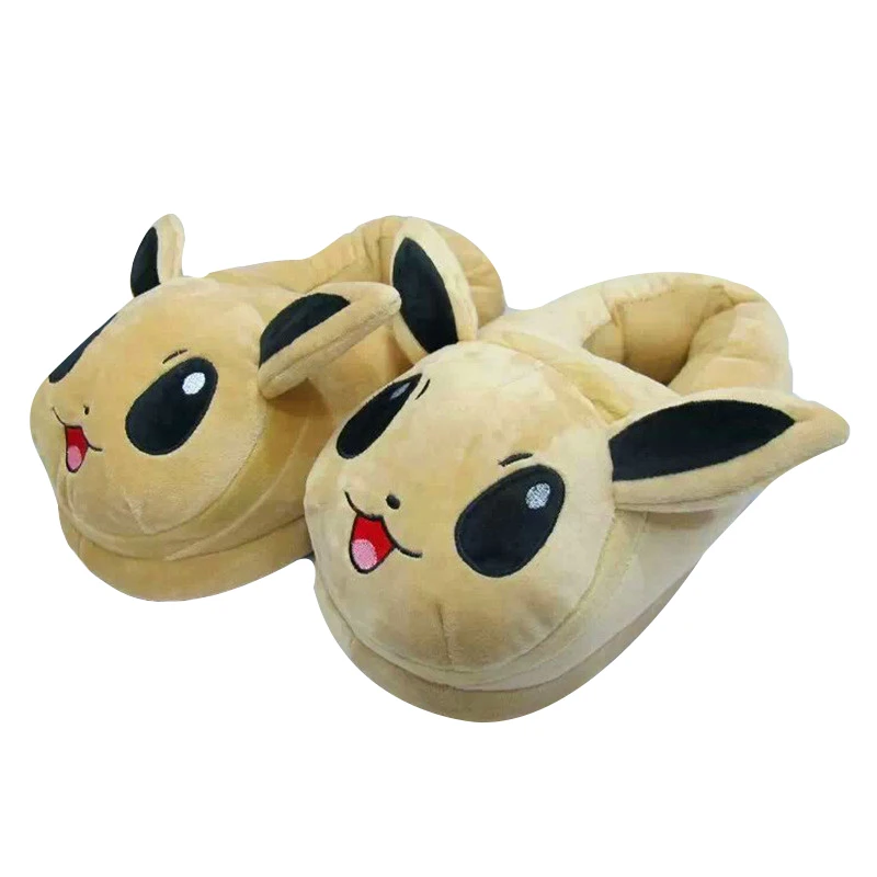 Мягкая Плюшевая обувь 28 см; Psyduck Snorlax Gengar Mudkip Eevee Sylveon Umbreon; Домашние зимние теплые модные тапочки; подарок