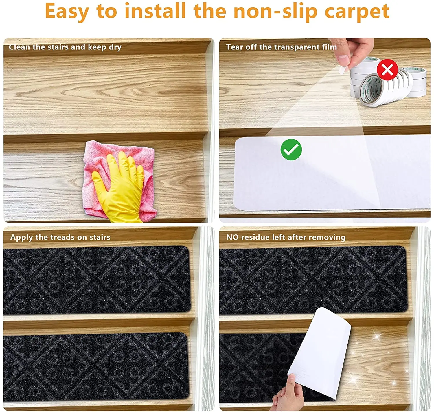 Противоскользящий дизайнерский защитный коврик для детей пожилых и собак