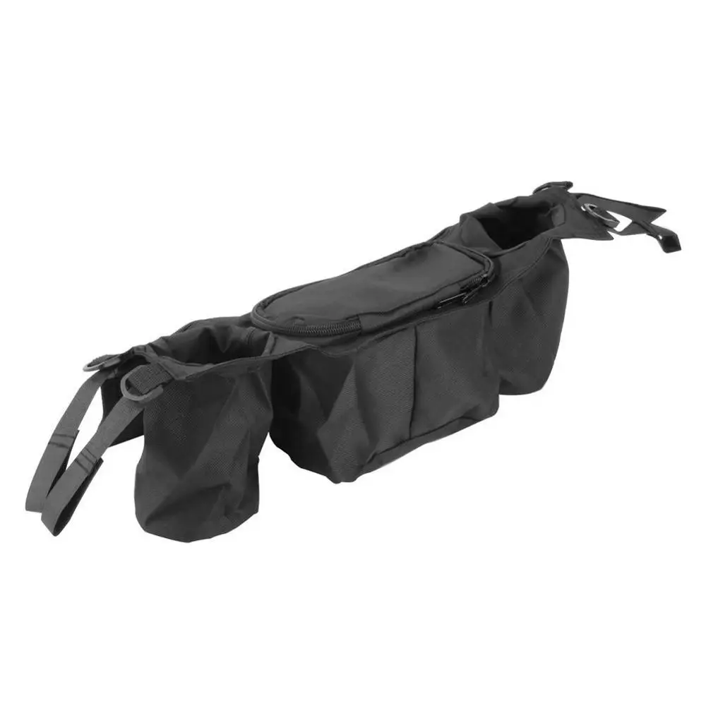 Black Органайзер для детской коляски, держатель для бутылки, сумка для коляски, аксессуары для детской коляски, сумка для коляски - Цвет: Black