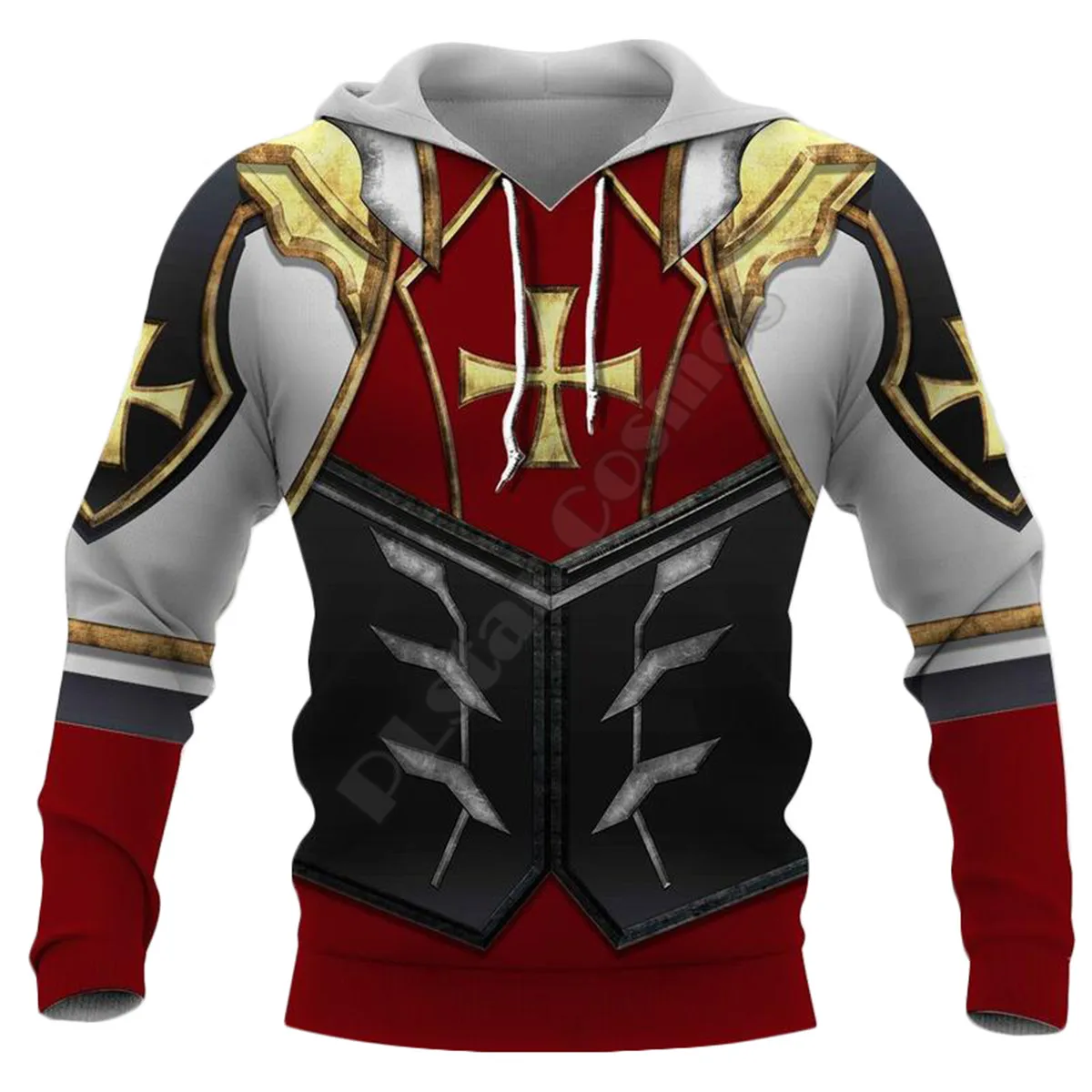 Мужской/женский свитшот с 3D-принтом рыцаря льва | Мужская одежда