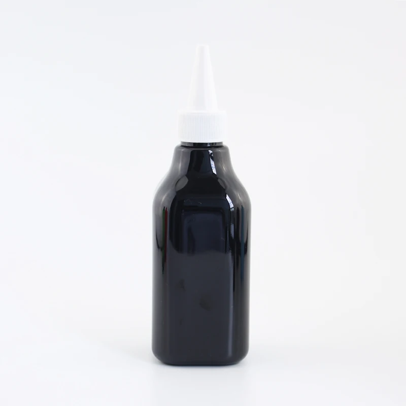 Jooray 200 мл заостренный рот пластиковые контейнеры для косметики E-Liquid квадратная пластиковая бутылка с белой прозрачной черной крышкой 200cc емкость 30 шт - Цвет: Black Bottle White