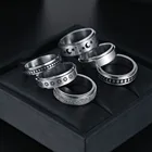 Кольцо для спиннера для женщин, кольца для спиннера из титановой стали, свободно вращающиеся, антистрессовые аксессуары, ювелирные изделия, подарки 2021