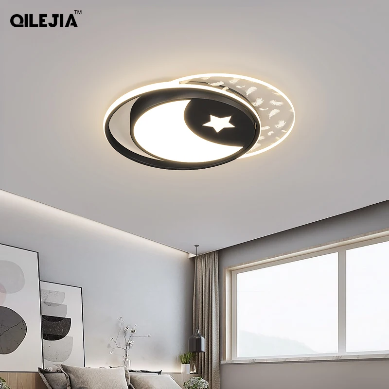 

New Modern Acrylic LED Chandelier Lighting For Bedroom Study Room Dimmable Indoor Lamps Parlor Ceiling Mounted Lamp Deco Lights
