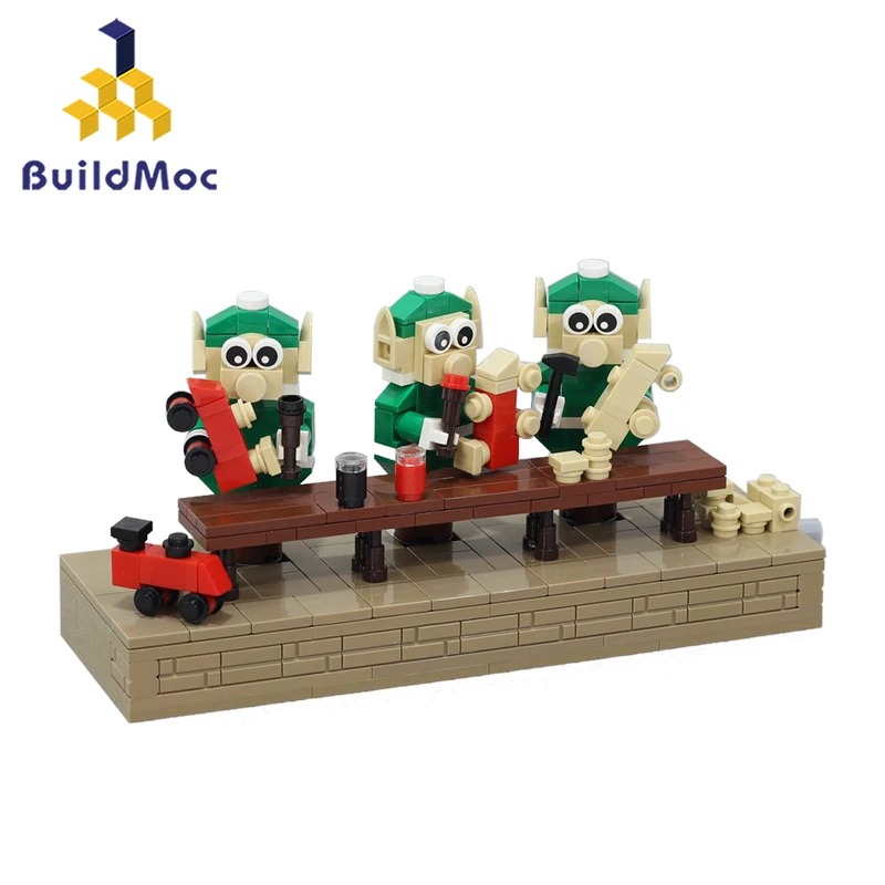 BuildMOC эльфы дракон эльф цех строительные блоки сделай сам развивающие игрушки