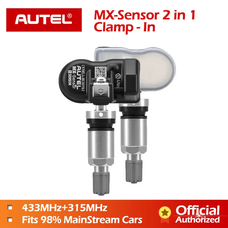 Autel MX-sensor 433 МГц 315 МГц 2 в 1 MX sensor универсальный зажим для программирования давления в шинах autel TPMS PAD TS601 TS401 TPMS инструмент