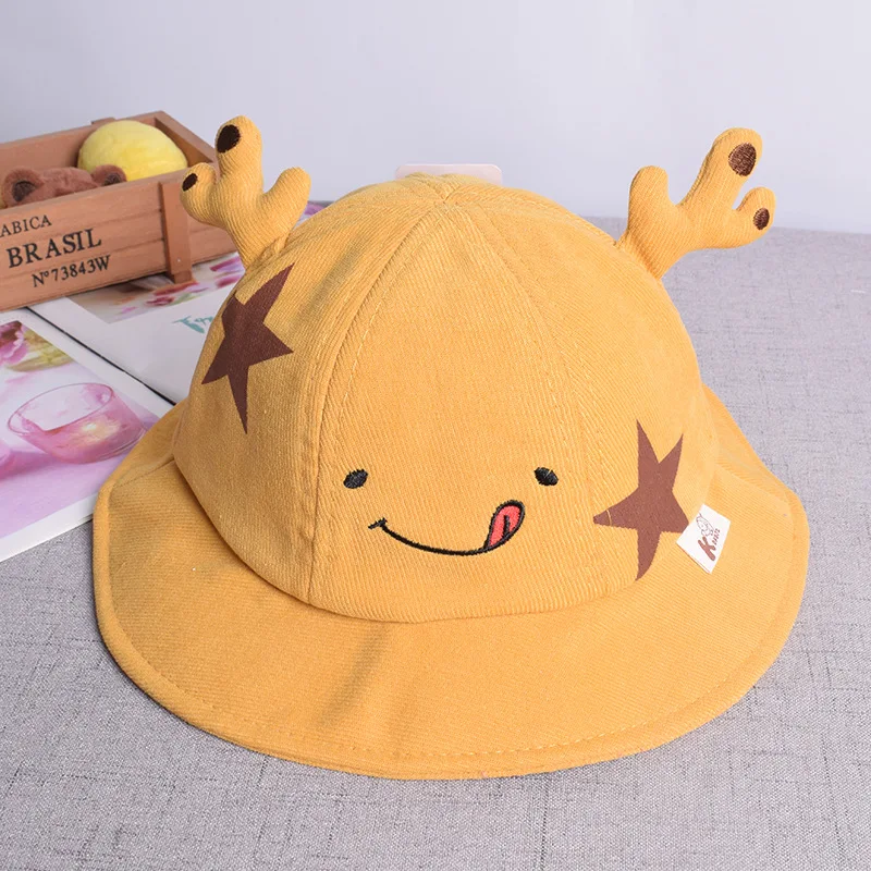 

M019 8-30 Month Baby Fisherman Hat Children's Bucket Caps Girl's Fashion Boy's Hat for 1 2 Year Old